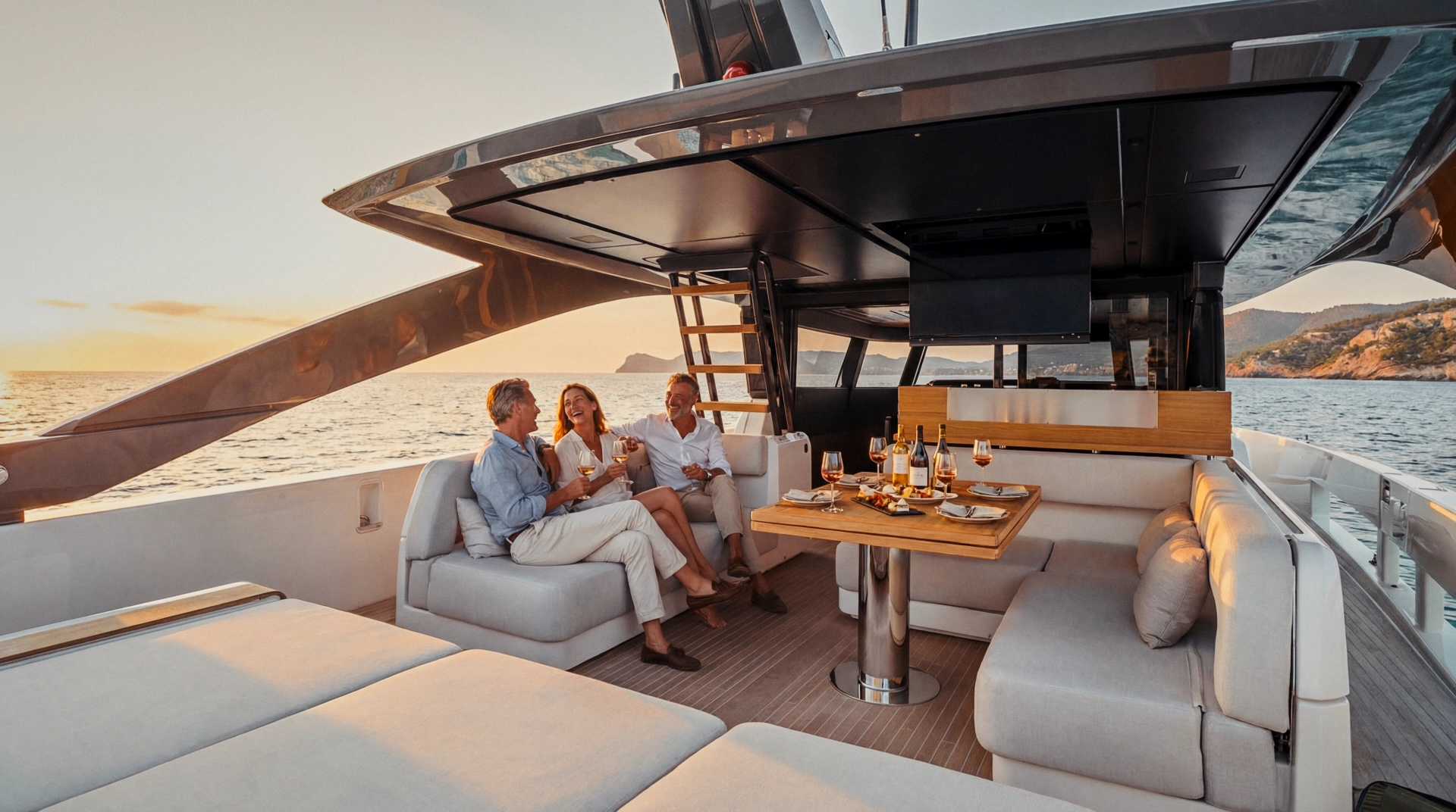 Atmospheric yacht lifestyle photography and nautical details capturing the essence of luxury boating in Palma de Mallorca.